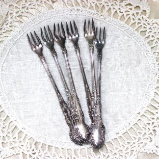 Rogers &Bro Shrimp Forks Pre 1953 Silver-plate Shrimp Fork